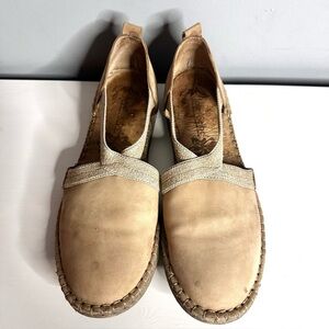 Josef Seibel Sandal Sofie Womens 41 US Size 9.5 Espadrille Suede Tan GUC